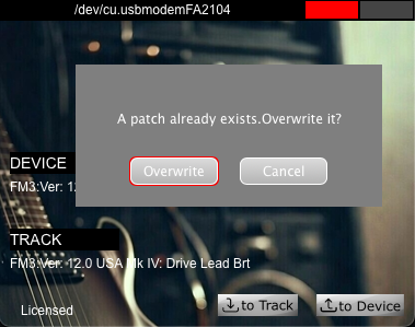 Overwrite?